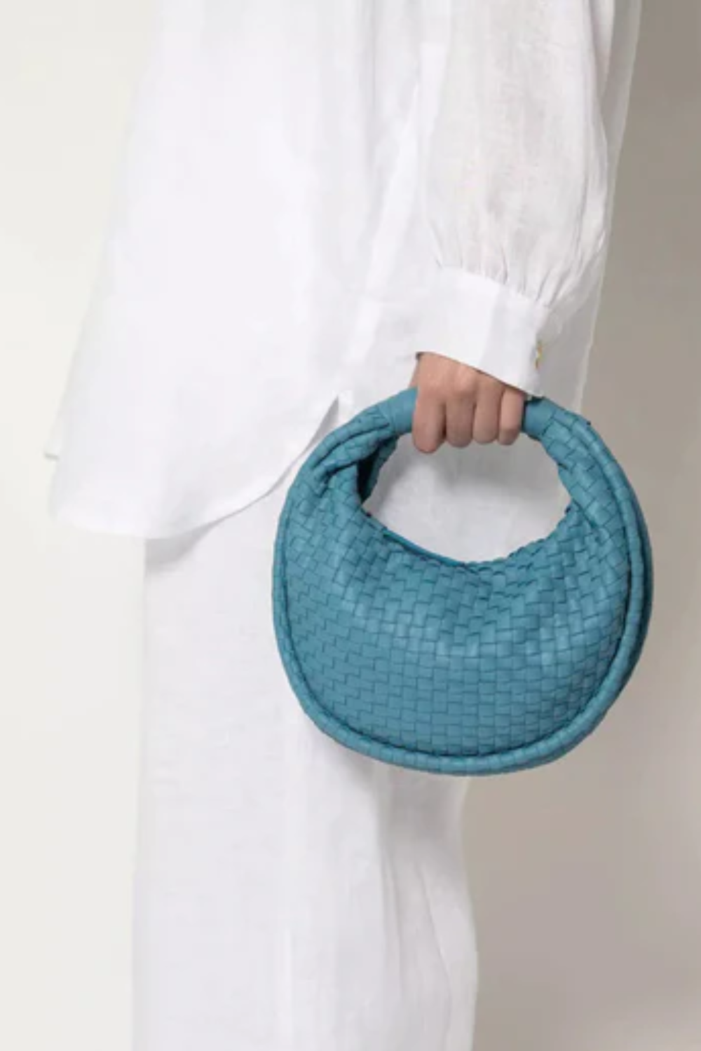 Load image into Gallery viewer, Jem Leather Hobo Handbag Periwinkle
