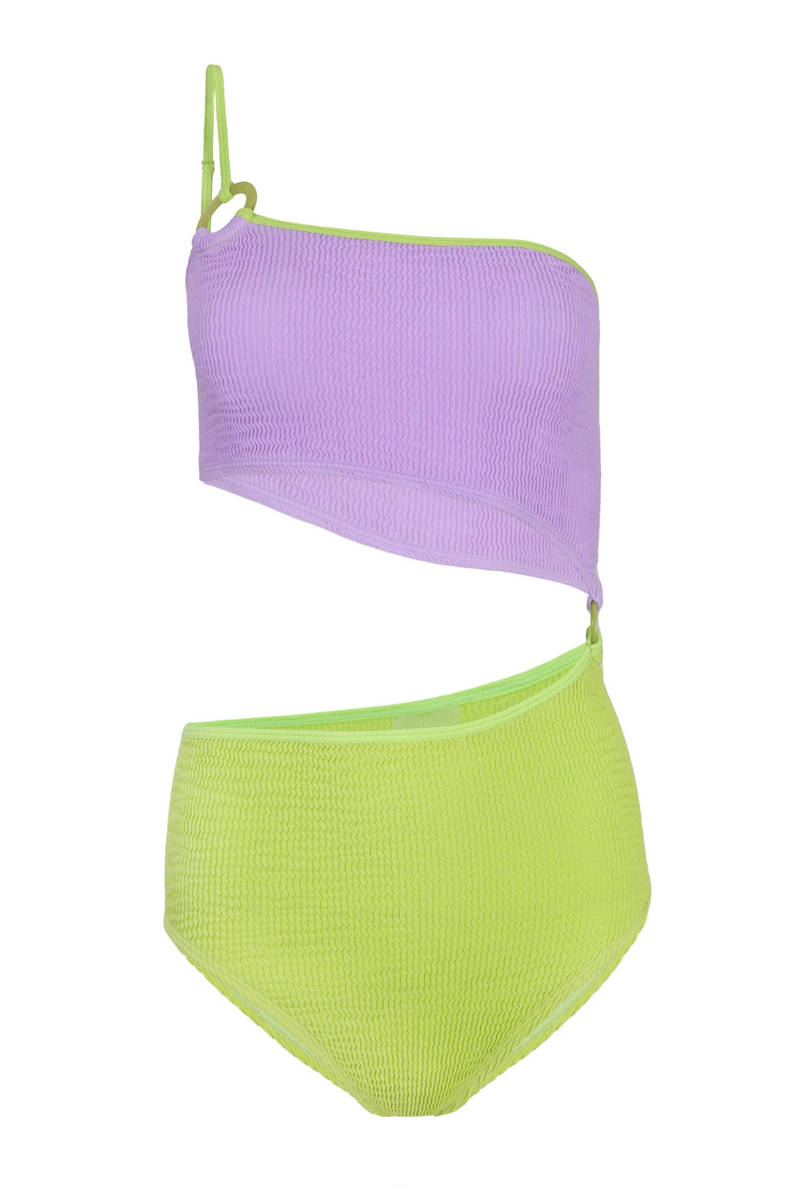 Corrimal Maillot Lilac/Chartreuse