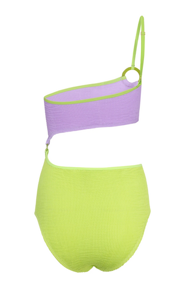 Corrimal Maillot Lilac/Chartreuse