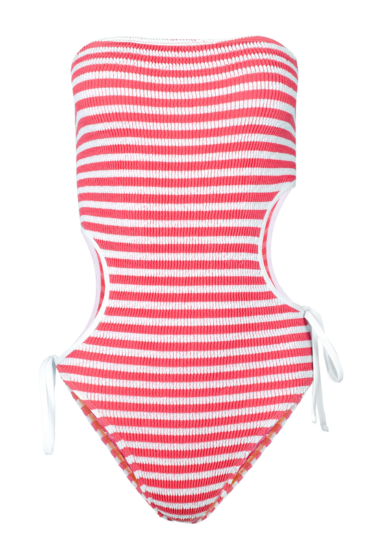 Load image into Gallery viewer, Sea Dream Maillot Coral Stripe - ONE SIZE - One Piece
