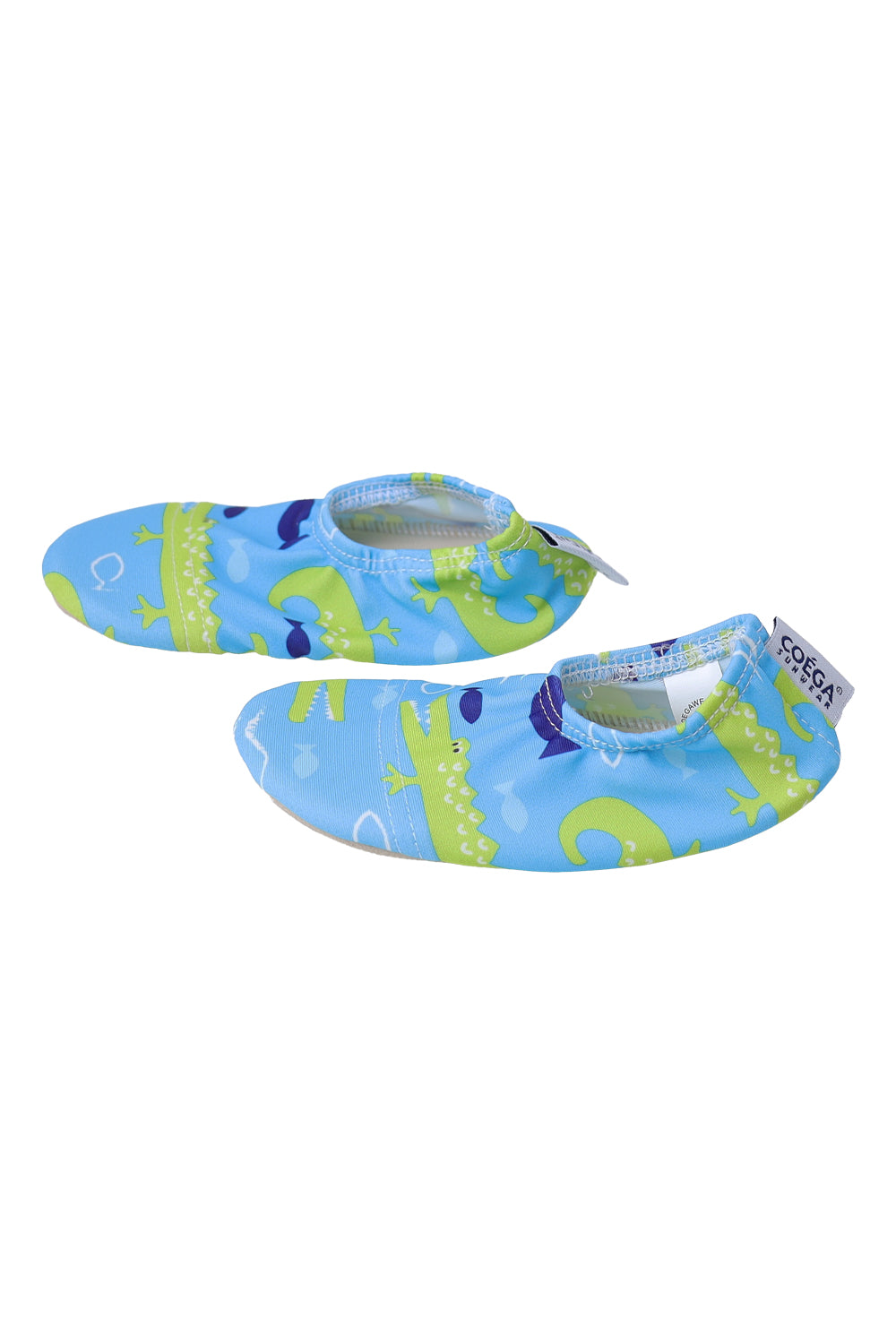 Load image into Gallery viewer, Coega Mid Blue Crocs Pattern Pool &amp;amp; Beach Shoes

