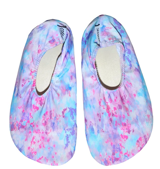 Load image into Gallery viewer, Coega Purple Abstract Drops Pool and Beach Shoes - Shoes
