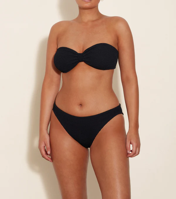 Load image into Gallery viewer, Coverage Jean Bikini Black - ONE SIZE - Bikini
