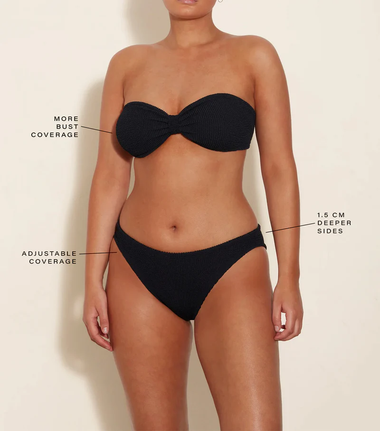 Coverage Jean Bikini Black - ONE SIZE - Bikini