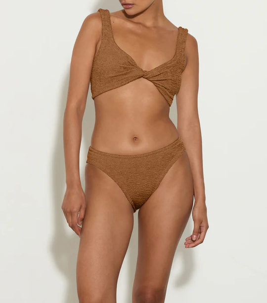 Coverage Juno Bikini Metallic Cocoa - ONE SIZE - Bikini