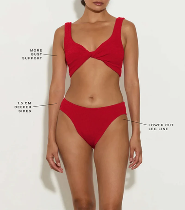Coverage Juno Bikini Red