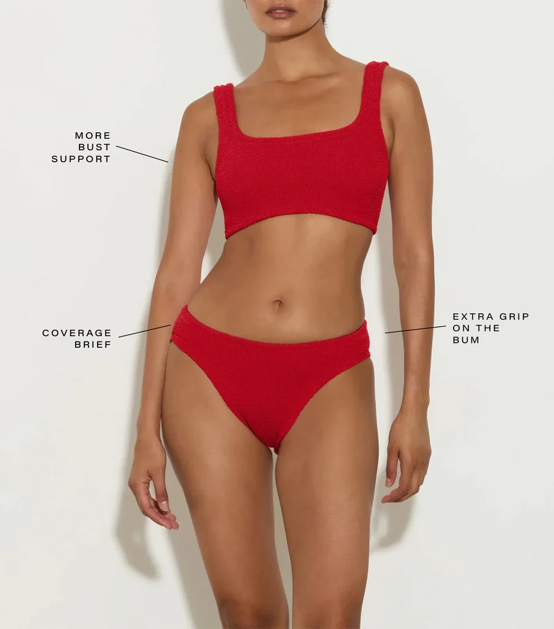 Load image into Gallery viewer, Coverage Xandra Bikini Red - ONE SIZE - Bikini
