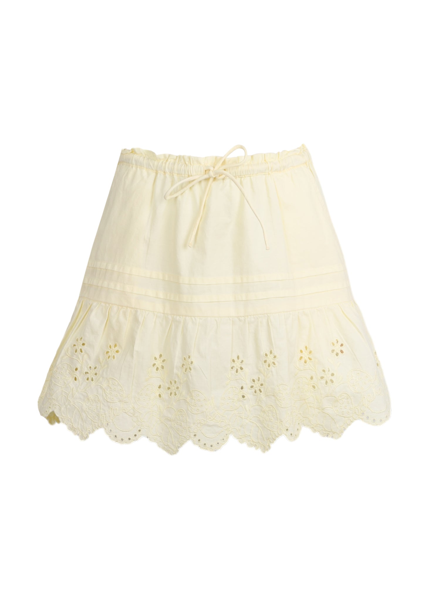 Load image into Gallery viewer, Gabriette Mini Skirt Butter Yellow
