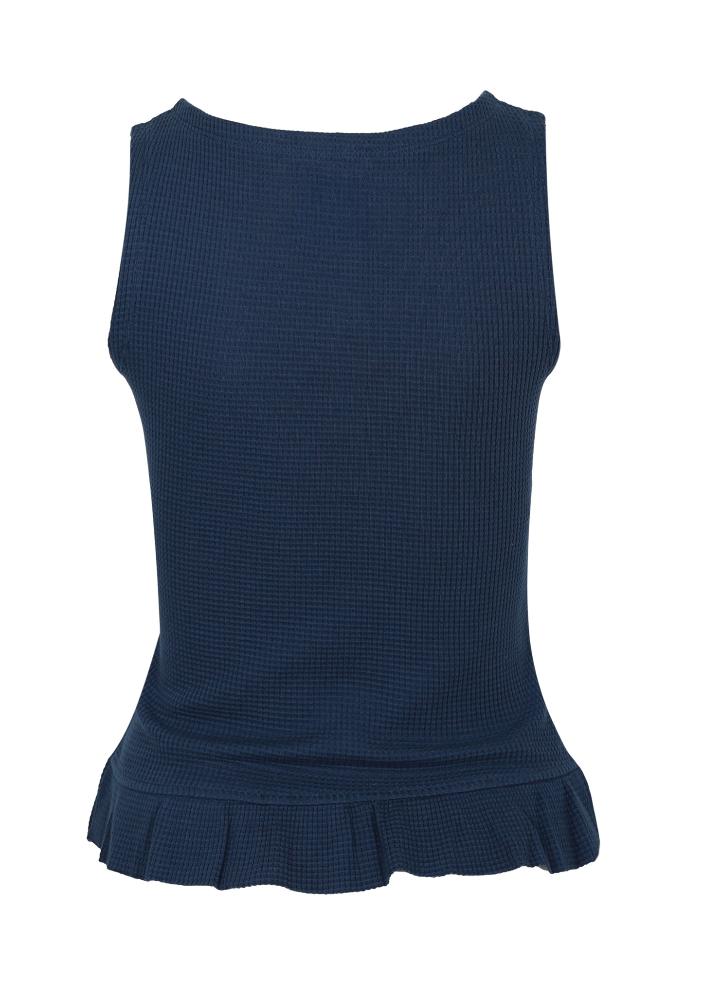 Load image into Gallery viewer, Hattie Waffle Cami Navy/Yellow
