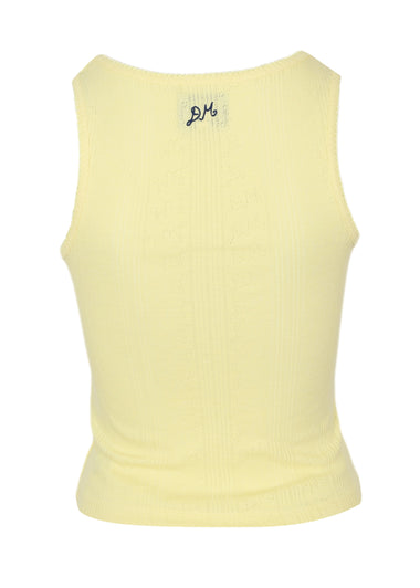Salome Pointelle Cami Yellow