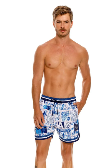 Dan Azure Men’s Trunks - Men’s Swim Shorts