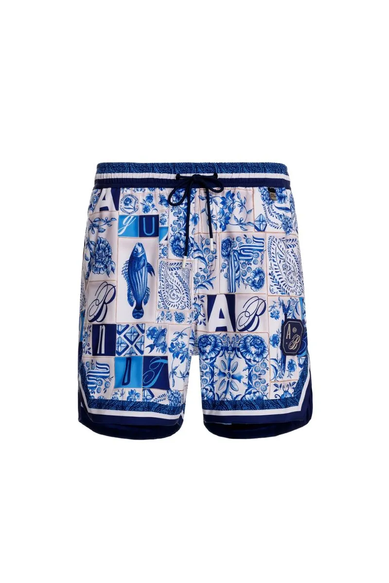 Load image into Gallery viewer, Dan Azure Men’s Trunks - Men’s Swim Shorts

