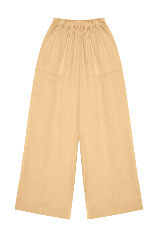 Load image into Gallery viewer, Top And Pants Set Tan - Set

