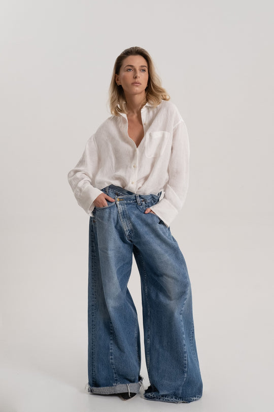 Load image into Gallery viewer, Shirt Long Sleeve White - Top
