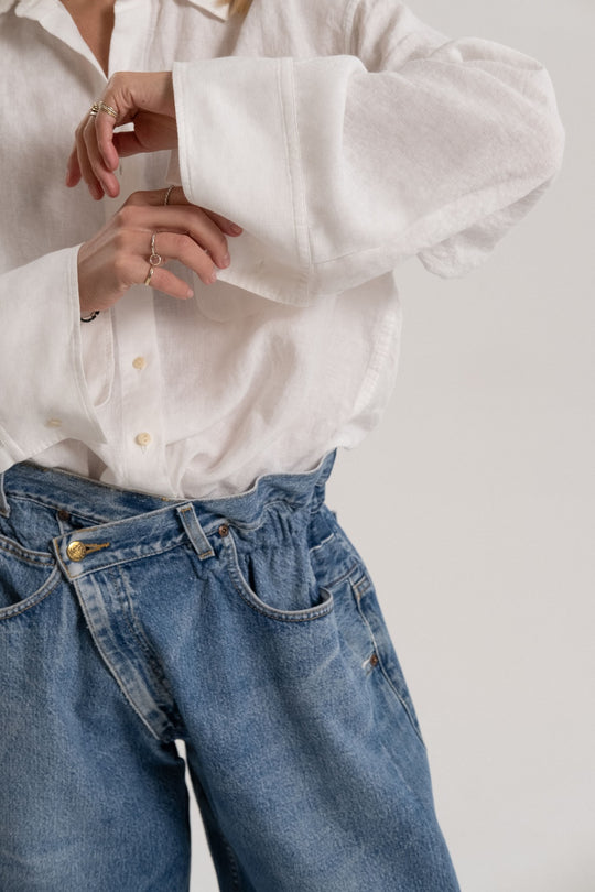 Load image into Gallery viewer, Shirt Long Sleeve White - Top
