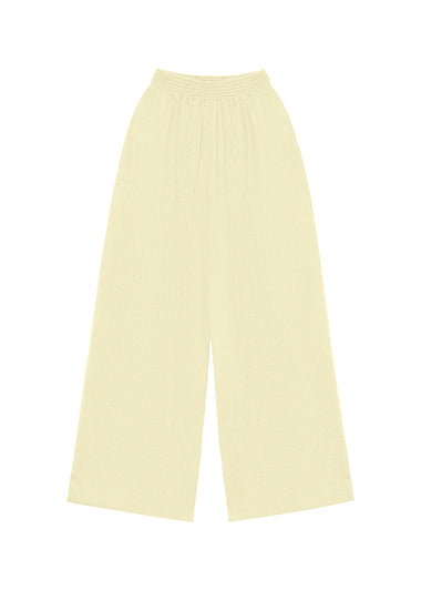 Top and Pant Set Double Cream