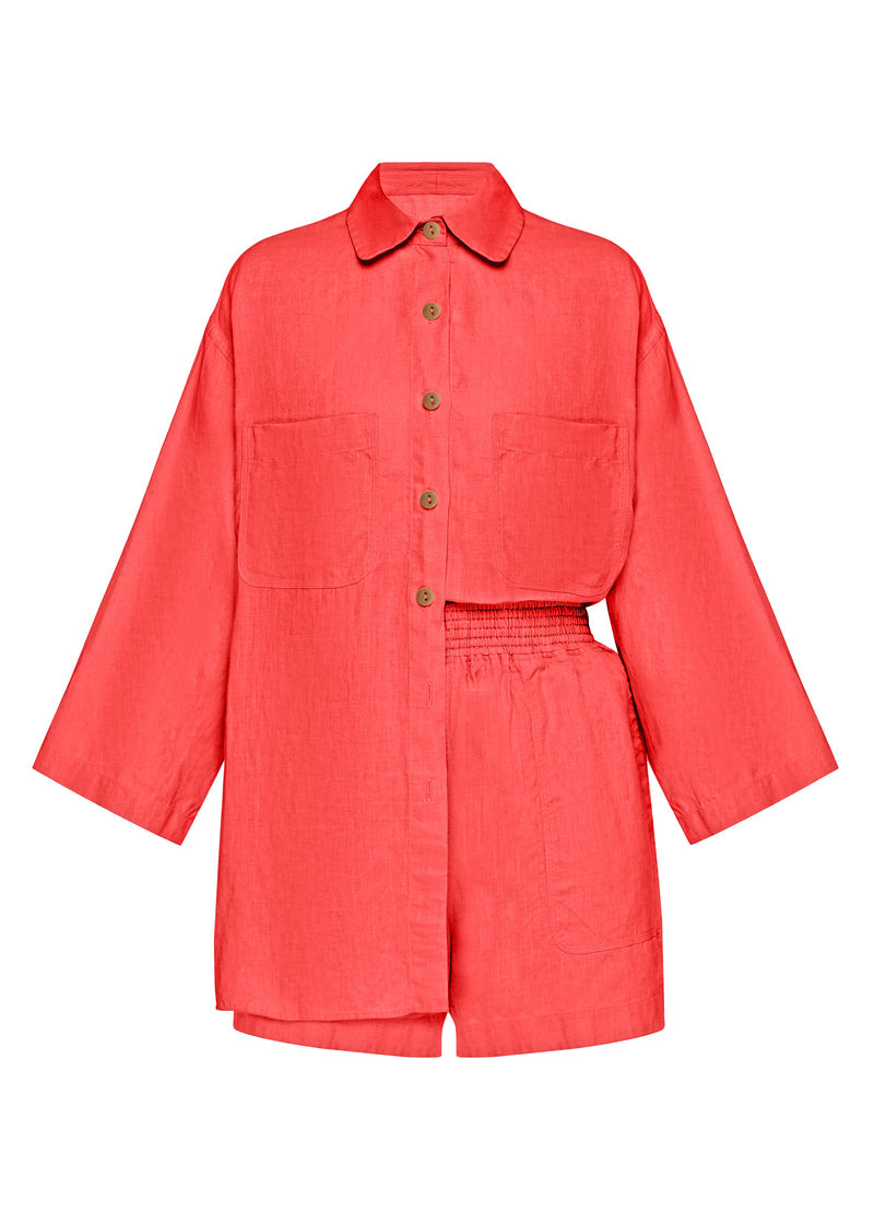 Top And Short Set Coral