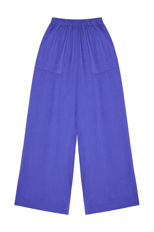 Load image into Gallery viewer, Top And Pants Set Blue Iris - Set

