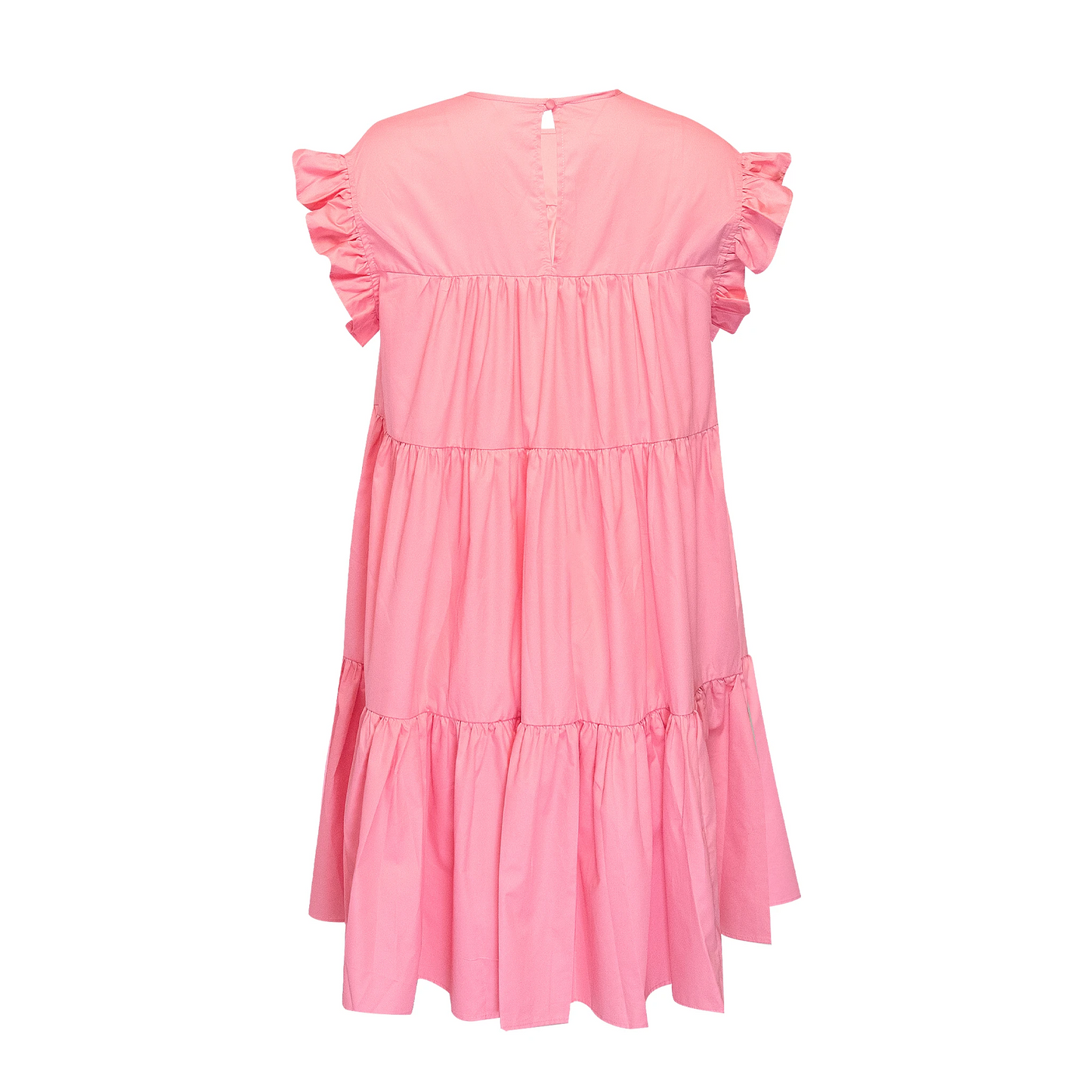 Load image into Gallery viewer, Antwerp Short Dress With Ruffles Pink - Dress
