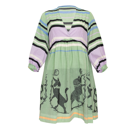 Load image into Gallery viewer, Miami Short Dress Green - Dress
