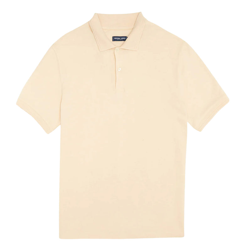 Dias Button Pique Polo Pastel/Orange