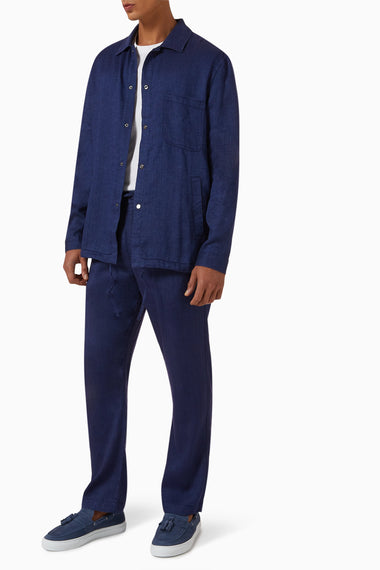 Diego Coach Jacket Navy Blue