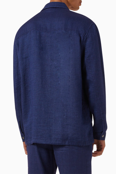 Diego Coach Jacket Navy Blue