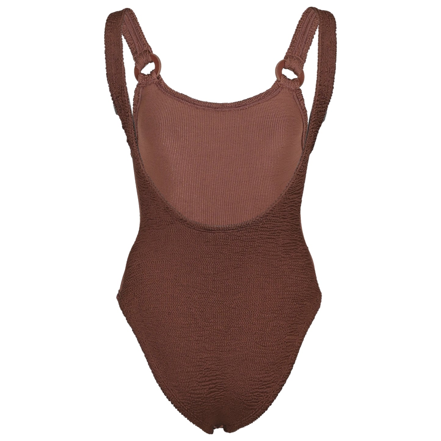 Load image into Gallery viewer, Domino Swim With Fabric Covered Hoops Metallic Chocolate - ONE SIZE - One Piece
