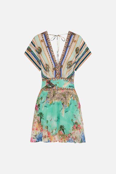Button Waist Playsuit Amalfi Lullaby - Playsuit