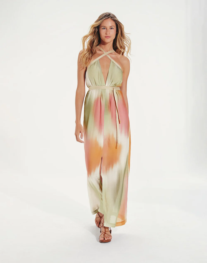 Duala Audrey Detail Long Dress