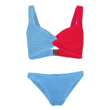 Duo Chelsea Bikini Sky Blue/Red - ONE SIZE - Bikini