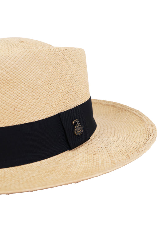 Load image into Gallery viewer, Dumont Hat Beige with Black Band

