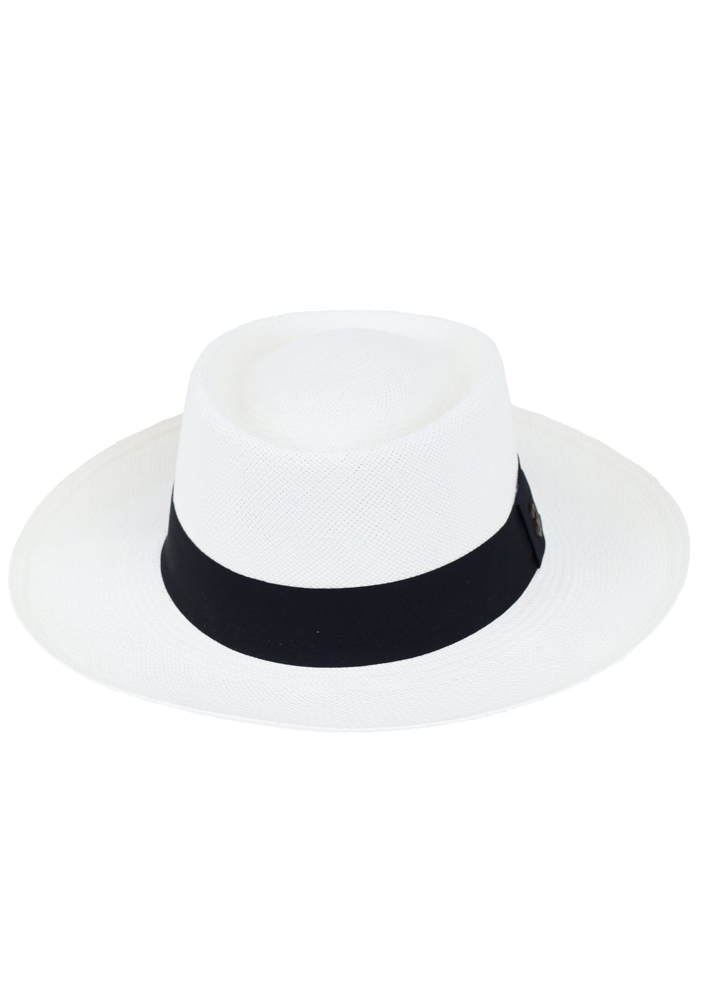 Load image into Gallery viewer, Dumont Hat White with Black Band
