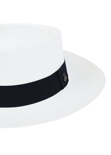 Dumont Hat White with Black Band