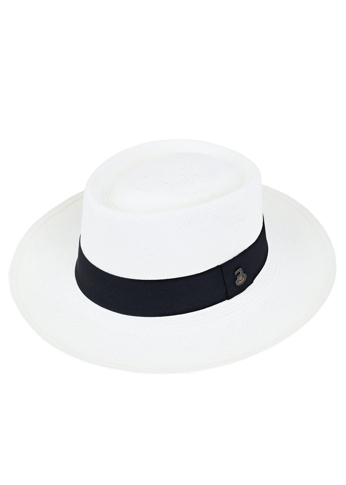 Load image into Gallery viewer, Dumont Hat White with Black Band
