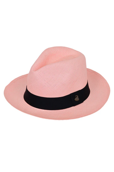 Panama Hat Classic Pink / Black