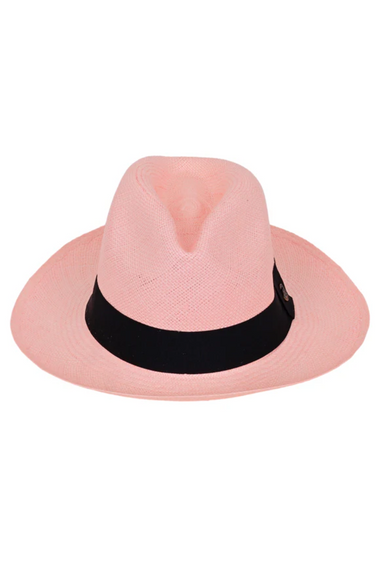 Panama Hat Classic Pink / Black