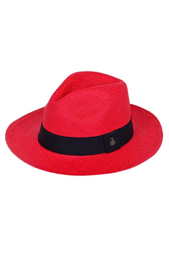 Panama Hat Classic Red / Black