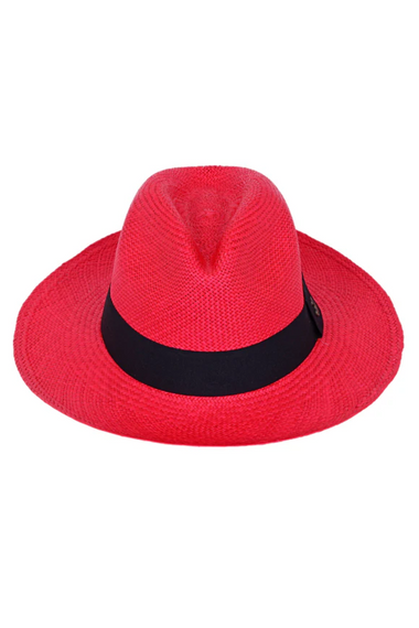 Panama Hat Classic Red / Black