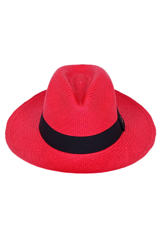 Panama Hat Classic Red / Black