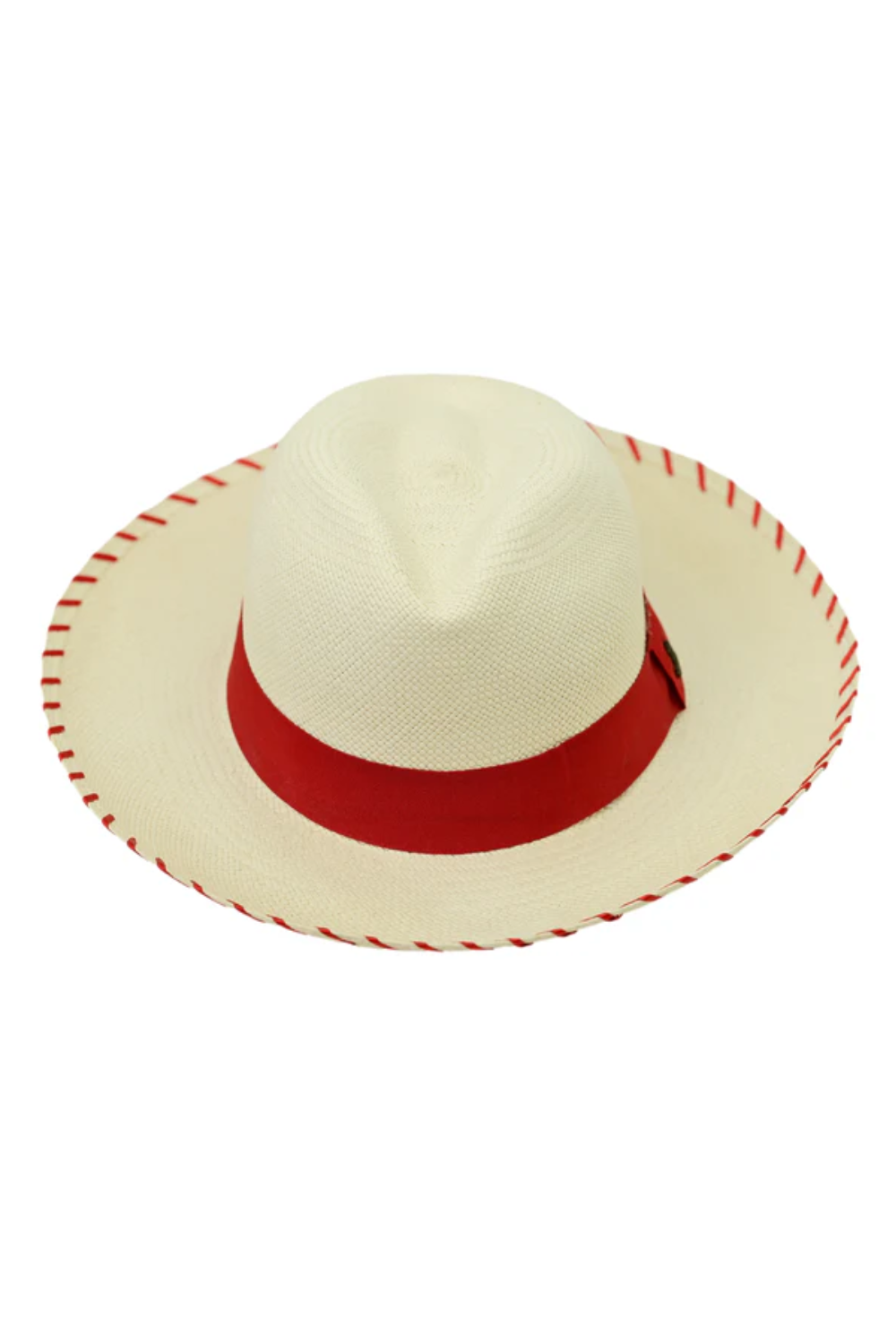 Load image into Gallery viewer, Panama Hat White Zebra / Red
