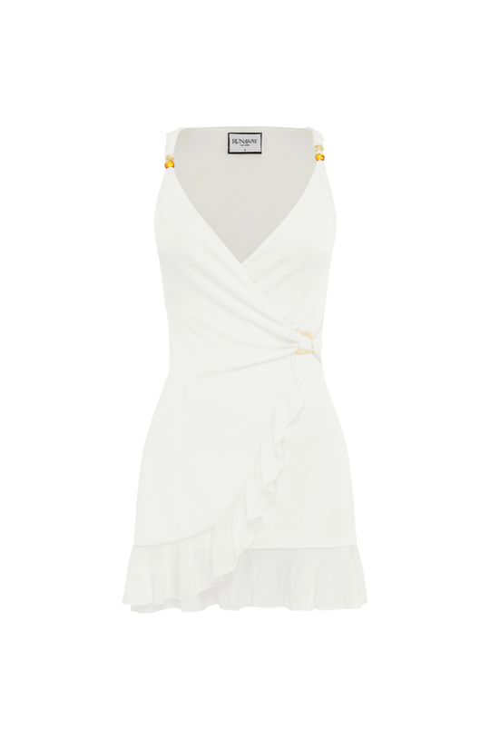 Ela Mini Dress White - Dress