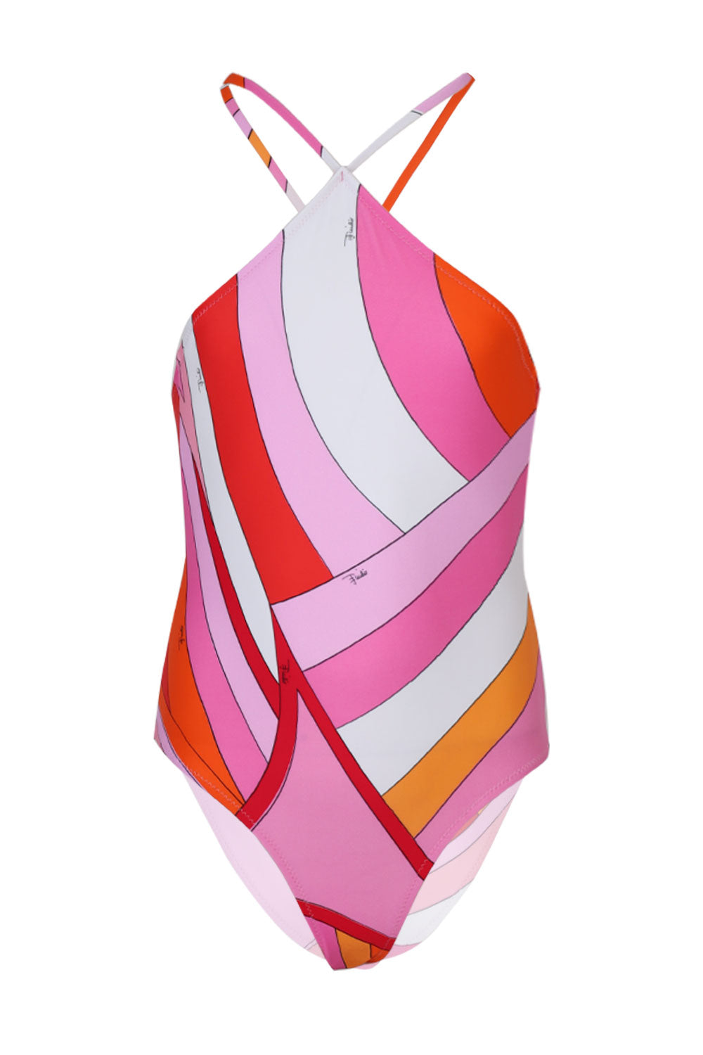 Load image into Gallery viewer, Girls Fragola Arancio One-Piece Swimsuit
