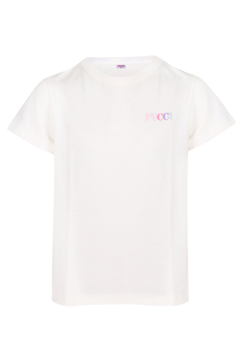 Girls Ivory Pink T-Shirt