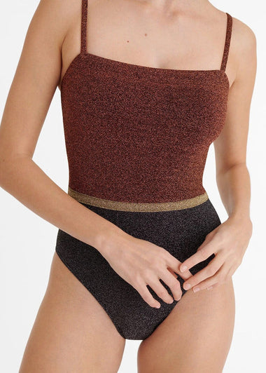 Calanque Nageur One Piece Lurex Multico
