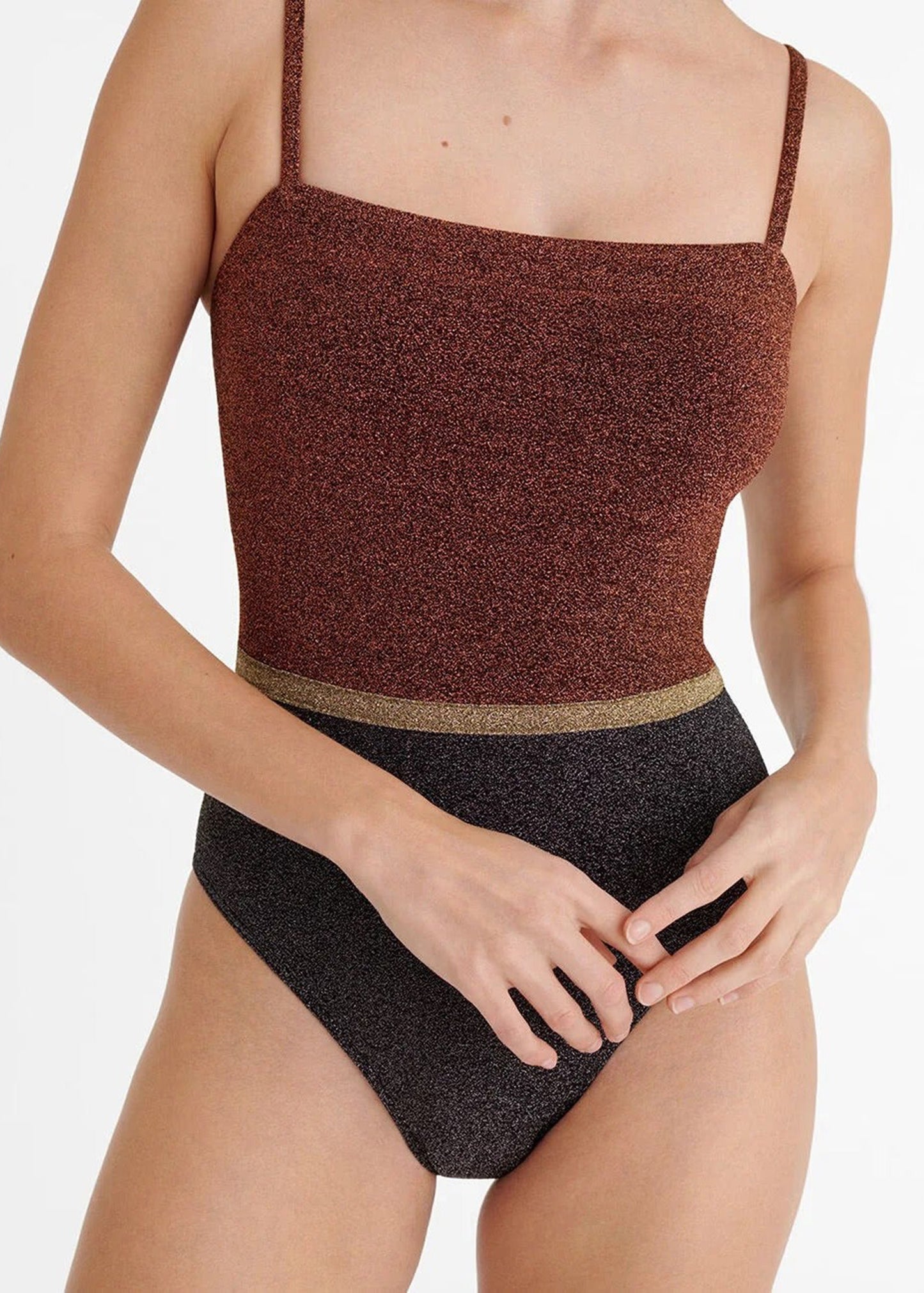 Load image into Gallery viewer, Calanque Nageur One Piece Lurex Multico
