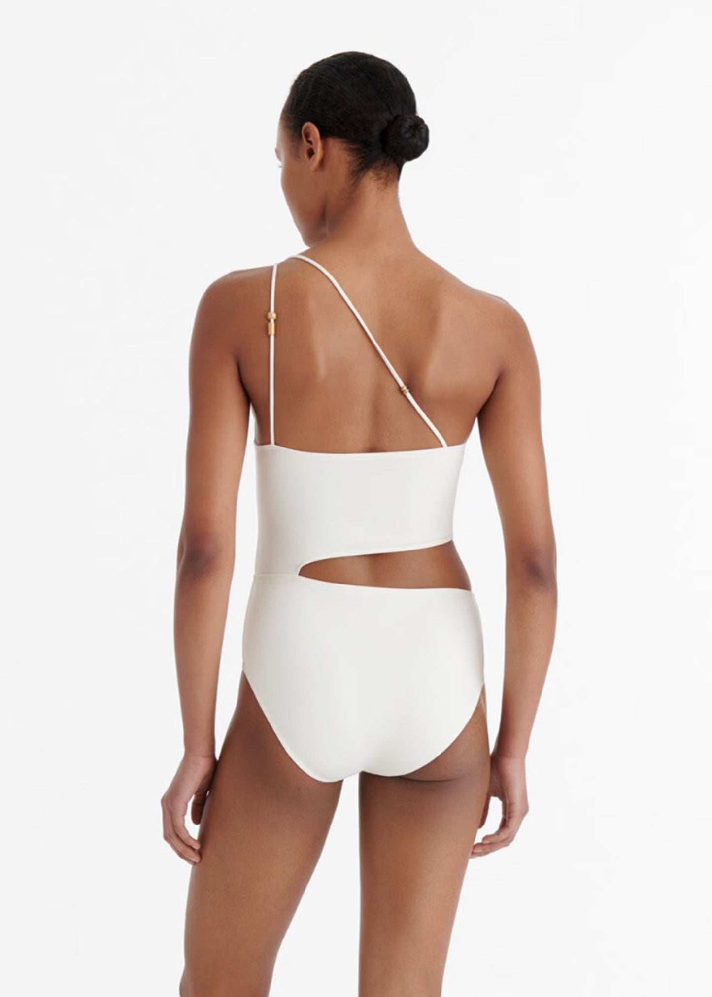 Load image into Gallery viewer, Ecume One Shoulder Sable Fin
