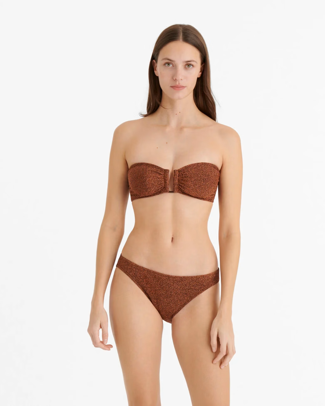 Load image into Gallery viewer, Etincelant Culotte Bottom Cuivre Lurex
