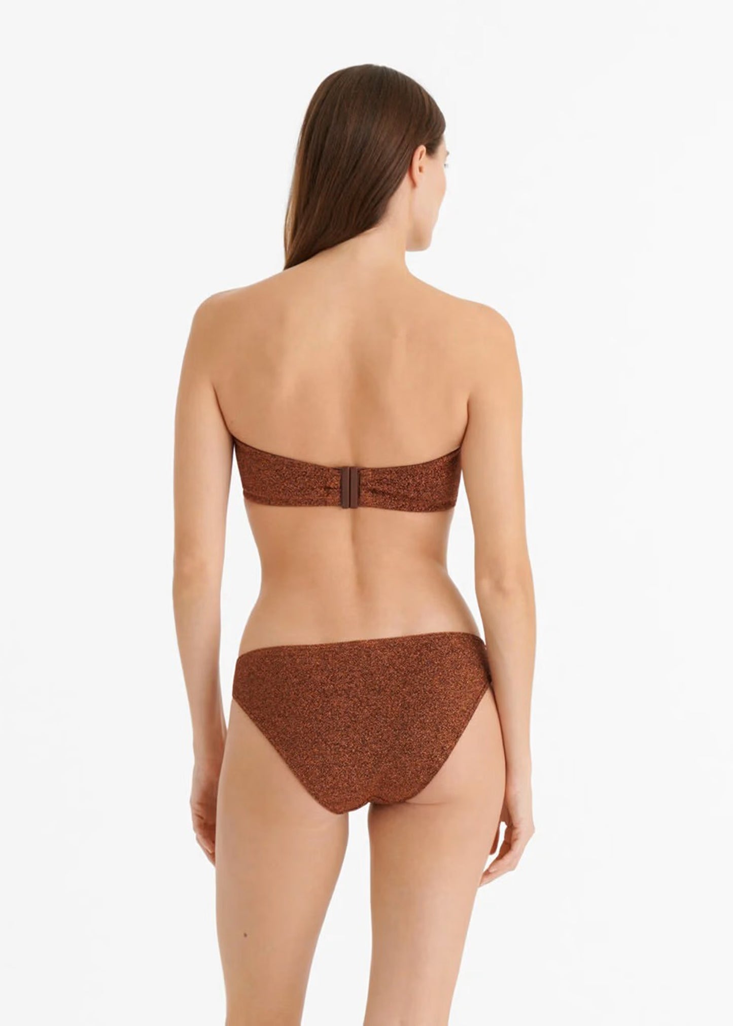 Load image into Gallery viewer, Flamboyant Bandeau Top Cuivre Lurex

