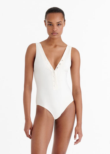 Icone Nageur One Piece Sable Fin